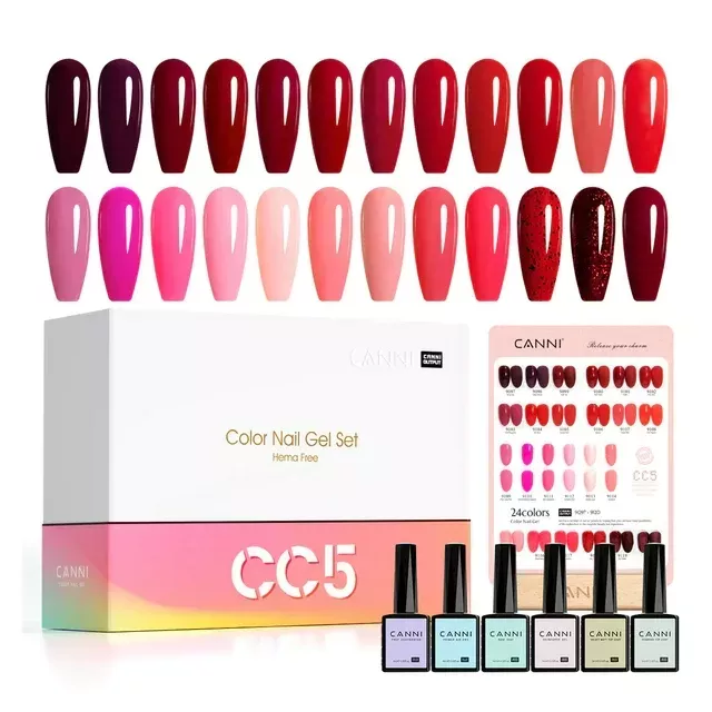 CANNI HEMA FREE UV/LED gél lakk szett (24db-os)No.CC5