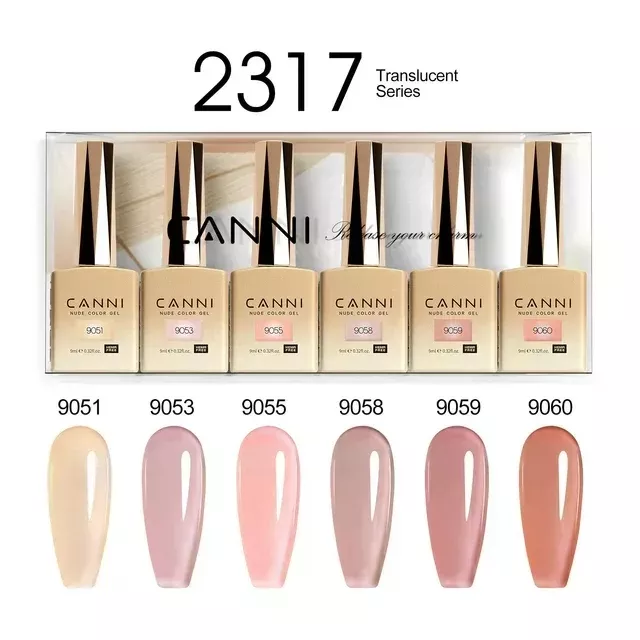 CANNI HEMA FREE UV/LED gél lakk szett 6x9ml - 2317