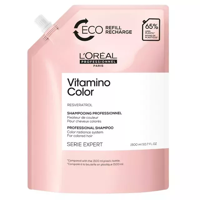 L'Oréal Série Expert Vitamino Color Színvédő Sampon Festett Hajra 1500ml Refill