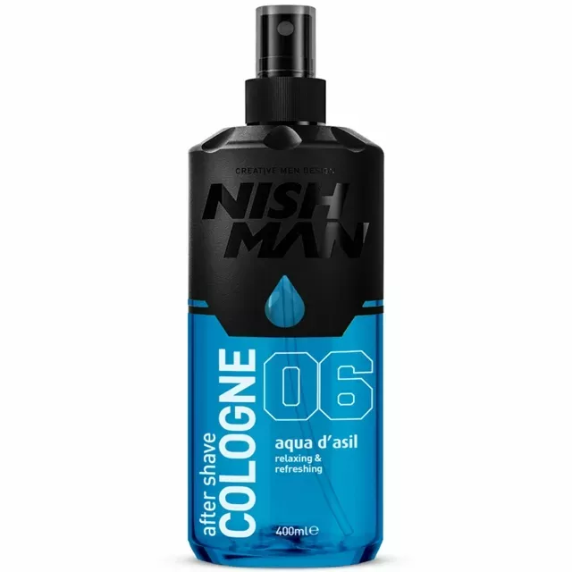 Nish Man After Shave Cologne, Aqua D'asil 400ml