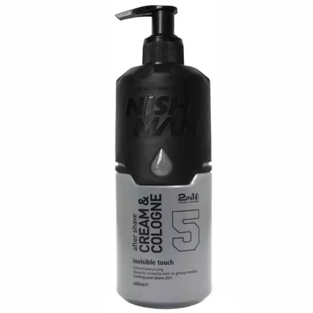 Nish Man After Shave Cream Cologne, Invisible Touch - 400 ml