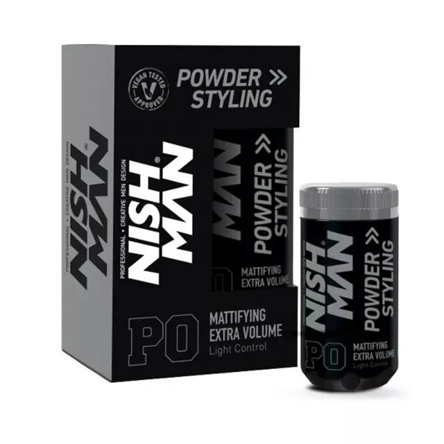 Nish Man Hair Styling Powder hajpor Light Control 20g