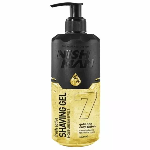 Nish Man Shaving Gel 7 Gold One 400ml