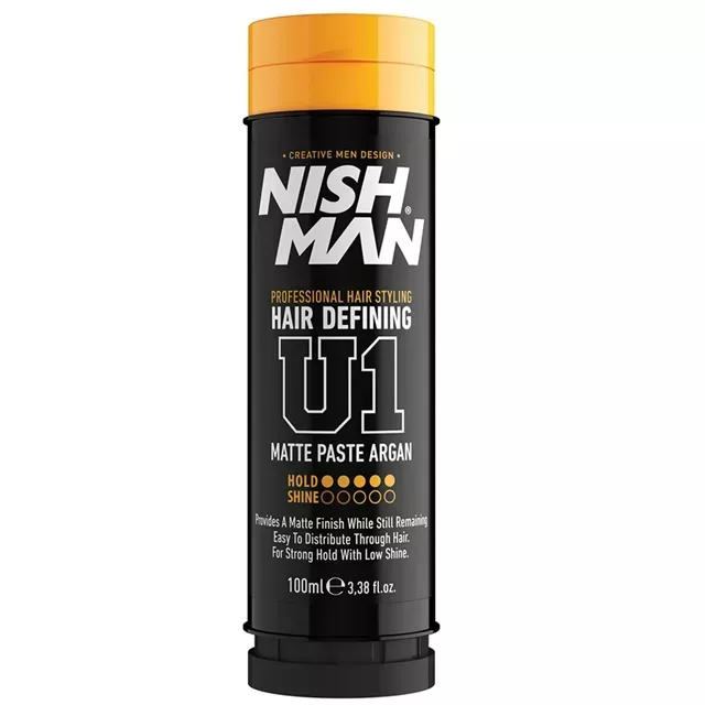 Nish Man U1 Hair Defining Matte Past hajformázó krém Argan 100ml