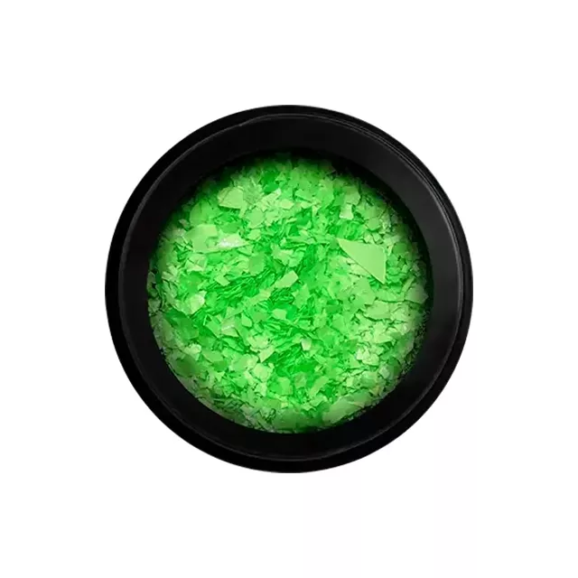 Perfect Nails Neon Flakes körömdíszítő pehely - green