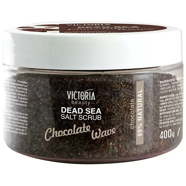 VICTORIA Arc-és testradír Chocolate Wave 99%-ban természetes 400g