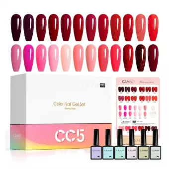 CANNI HEMA FREE UV/LED gél lakk szett (24db-os)No.CC5