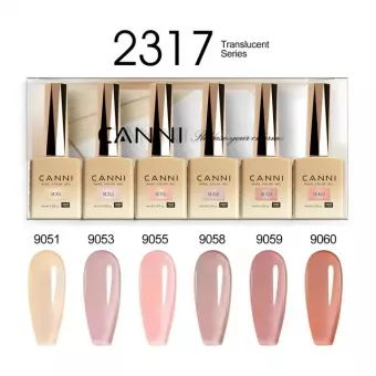 CANNI HEMA FREE UV/LED gél lakk szett 6x9ml - 2317
