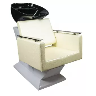 CODA'S Beauty Fejmosó E18025 Fekete porcelán-Fehér test-Bézs szék 25