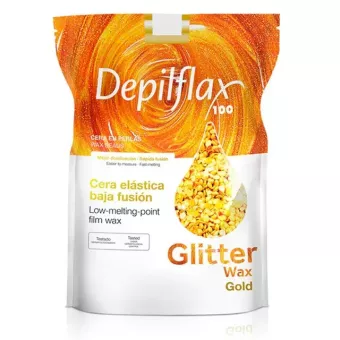 Depilflax Gyanta Gyöngy 1000g Film Glitter Gold