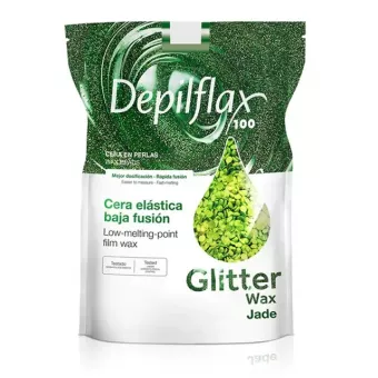 Depilflax Gyanta Gyöngy 1000g Film Glitter Jade Zöld