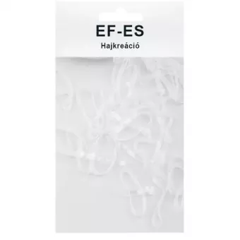 EF-ES Szilikon Gumi keskeny 50db/csomag - Átlátszó