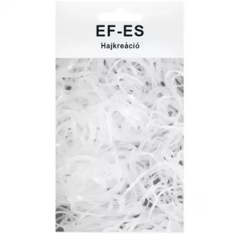 EF-ES Szilikon Gumi keskeny 50db/csomag - Fehér