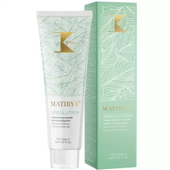 K-time MATIRYA Sebolution fehér agyagos kezelés szeborreás fejbőrre 150ml