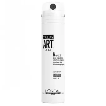 L'Oréal Tecni Art. Pure - 6 Fix - Extrém Fixálást Biztoító Hajspray 250ml