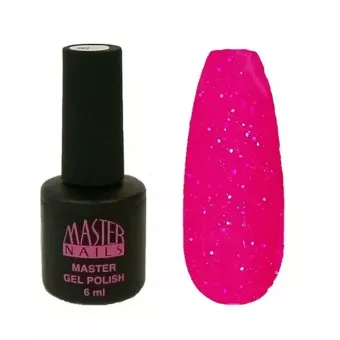 Master Nails Zselé lakk 6ml -176 Csillámos neon pink