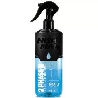 Nish Man 2 Fázisú Haj-és Szakállkondicionáló, Keratin Complex 400ml