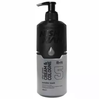 Nish Man After Shave Cream Cologne, Invisible Touch - 400 ml