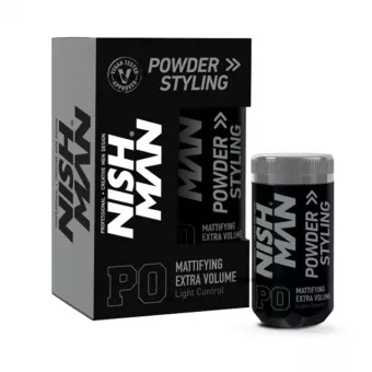 Nish Man Hair Styling Powder hajpor Light Control 20g