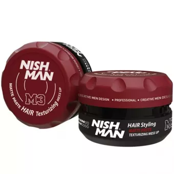 Nish Man M3 Matte Paste Hair Texturizing Mess up 100ml