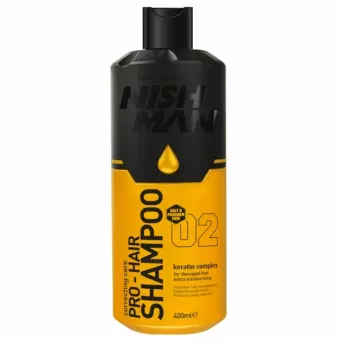 Nish Man Professzionális Hajsampon Keratin complexel 400ml