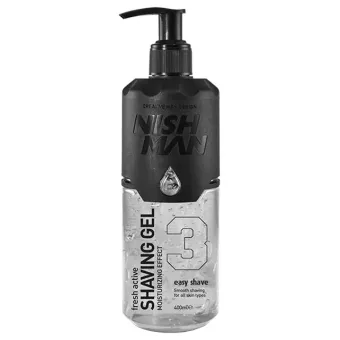 Nish Man Shaving Gel 3 Easy Shave 400ml