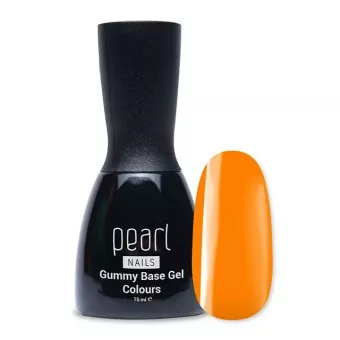 Pearl Nails Gummy Base Gél Neon Orange 15ml