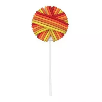 Sibel Lollipop Hajgumi Citromsárga 24db/csomag 660059401