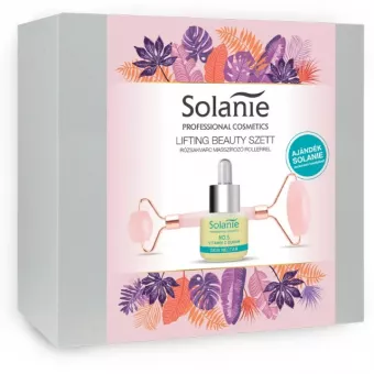 Solanie Lifting Beauty Szett Rózsakvarc Masszírozó Rollerrel SO25055