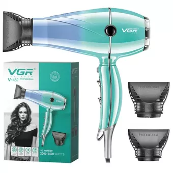 VGR Prof. Hajszárító Professional Salon Hair Dryer 2000-2400W V-452