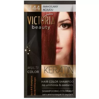 VICTORIA Keratin Therapy Hajszínező Sampon 40ml - V44 Mahagóni
