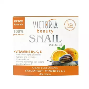 VICTORIA SNAIL Arckrém Nappali, Csiganyál Kivonat & B5, C, E Vitamin 50ml