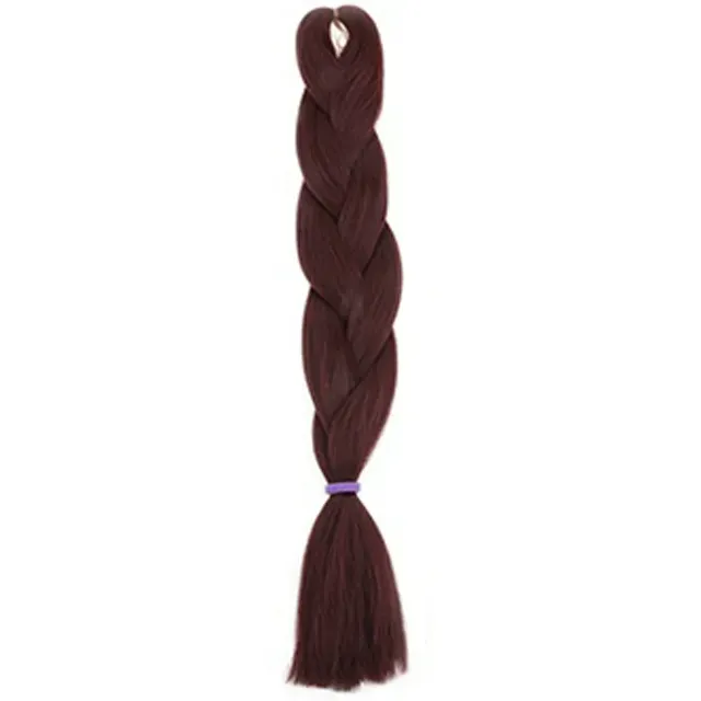 CODA'S Hair Jumbo Braid Műhaj 120cm, 80gr Sötét Burgundy