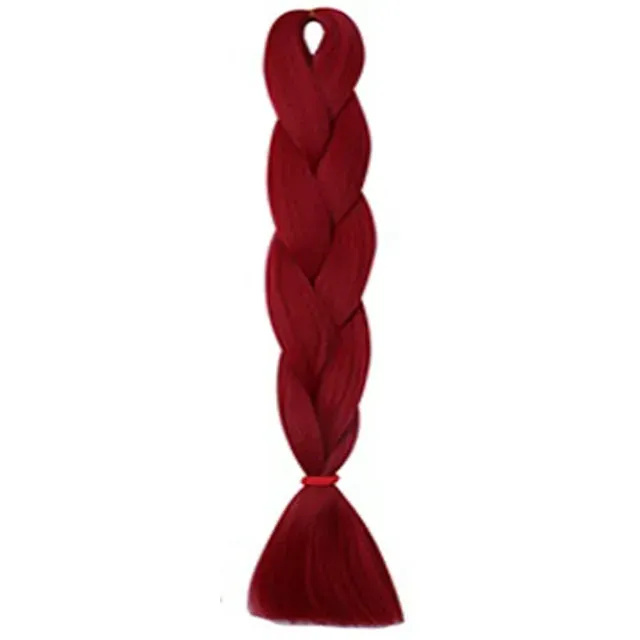 CODA'S Hair Jumbo Braid Műhaj 120cm, 80gr Vörösbor bordó
