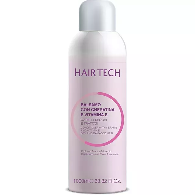 Hair Tech Hajbalzsam - Kasmír keratin+E vitamin,száraz&festett hajra 1000ml