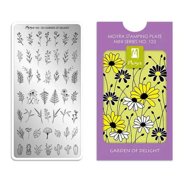Moyra Körömnyomda lemez mini NO.123 Garden of Delight