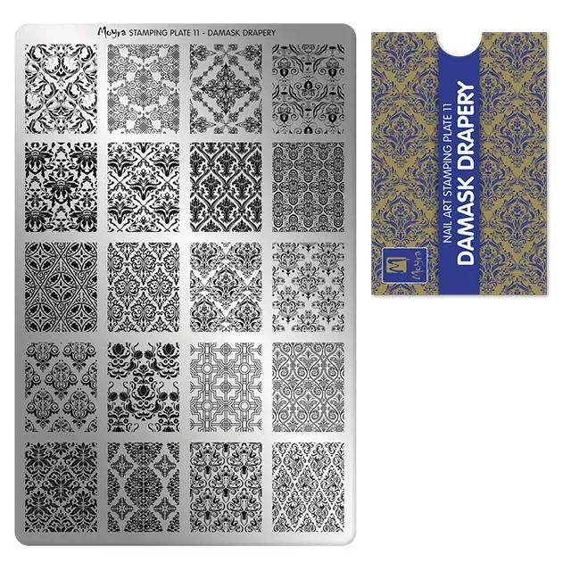 Moyra Körömnyomda lemez NO.11 Damask Drapery