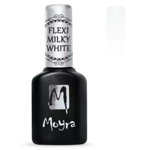 Moyra Lakkzselé Flexi Base - Milky White 10ml