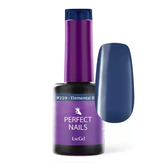 Perfect Nails LacGel #229 Gél Lakk 8ml - Element Blue - Top Model
