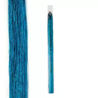 Afro Glitter szál - Azzurro #24
