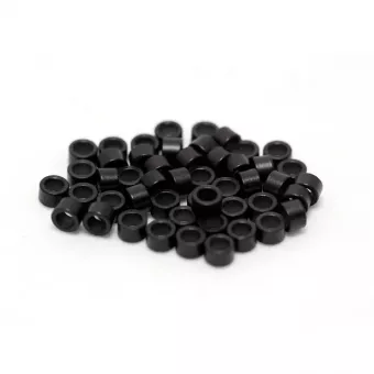Afro mikrogyűrű 40-es 100db/cs - Fekete "1"