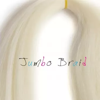 Afro műhaj Jumbo Braid 120cm, 80gr - Fehér 