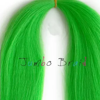 Afro műhaj Jumbo Braid 120cm, 80gr - Zöld
