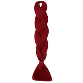 CODA'S Hair Jumbo Braid Műhaj 120cm, 80gr Vörösbor bordó