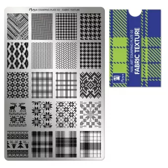 Moyra Körömnyomda lemez NO.02 Fabric texture