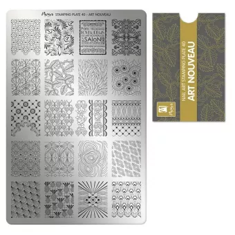 Moyra Körömnyomda lemez NO.40 Art Nouveau