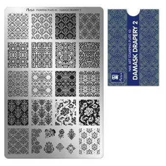 Moyra Körömnyomda lemez NO.43 Damask Drapery 2.