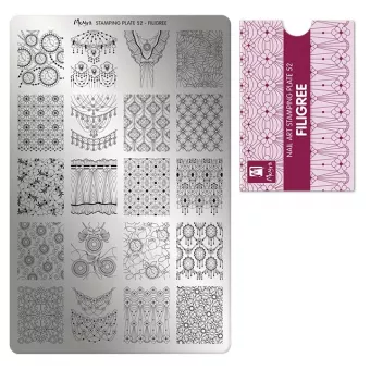 Moyra Körömnyomda lemez NO.52 Filigree