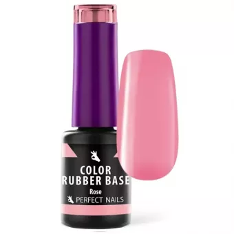 Perfect Nails Color Rubber Base Gel - Színezett Alapzselé 4ml - Rose