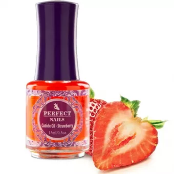 Perfect Nails Körömápoló olaj - Cuticle oil Strawberry Eper 15ml